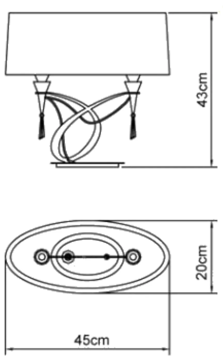 Lucca Crystal Table Lamps Mantra Shaded Table Lamps